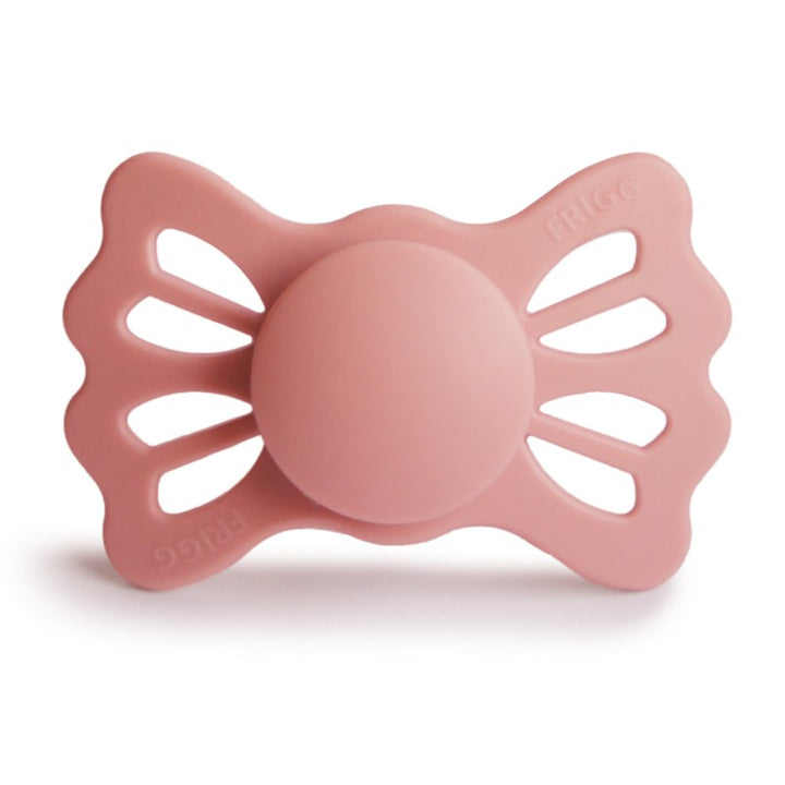 FRIGG Lucky Symmetrical Silicone Pacifiers | Personalised Pretty in Peach - Personalisable Baby Products Sold and Personalised by JustBørn