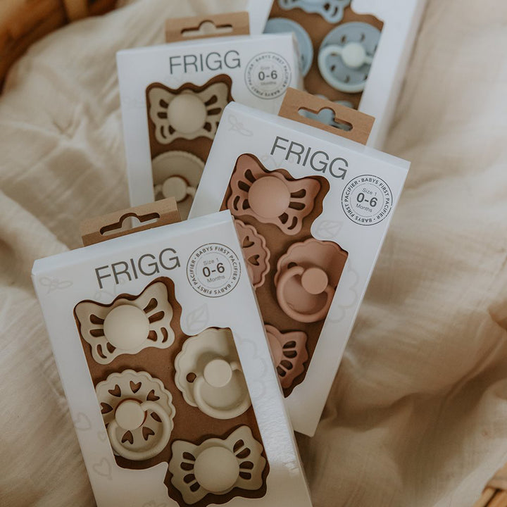 Floral Heart - Blush FRIGG Baby's First Pacifier Pack by FRIGG sold by Just Børn