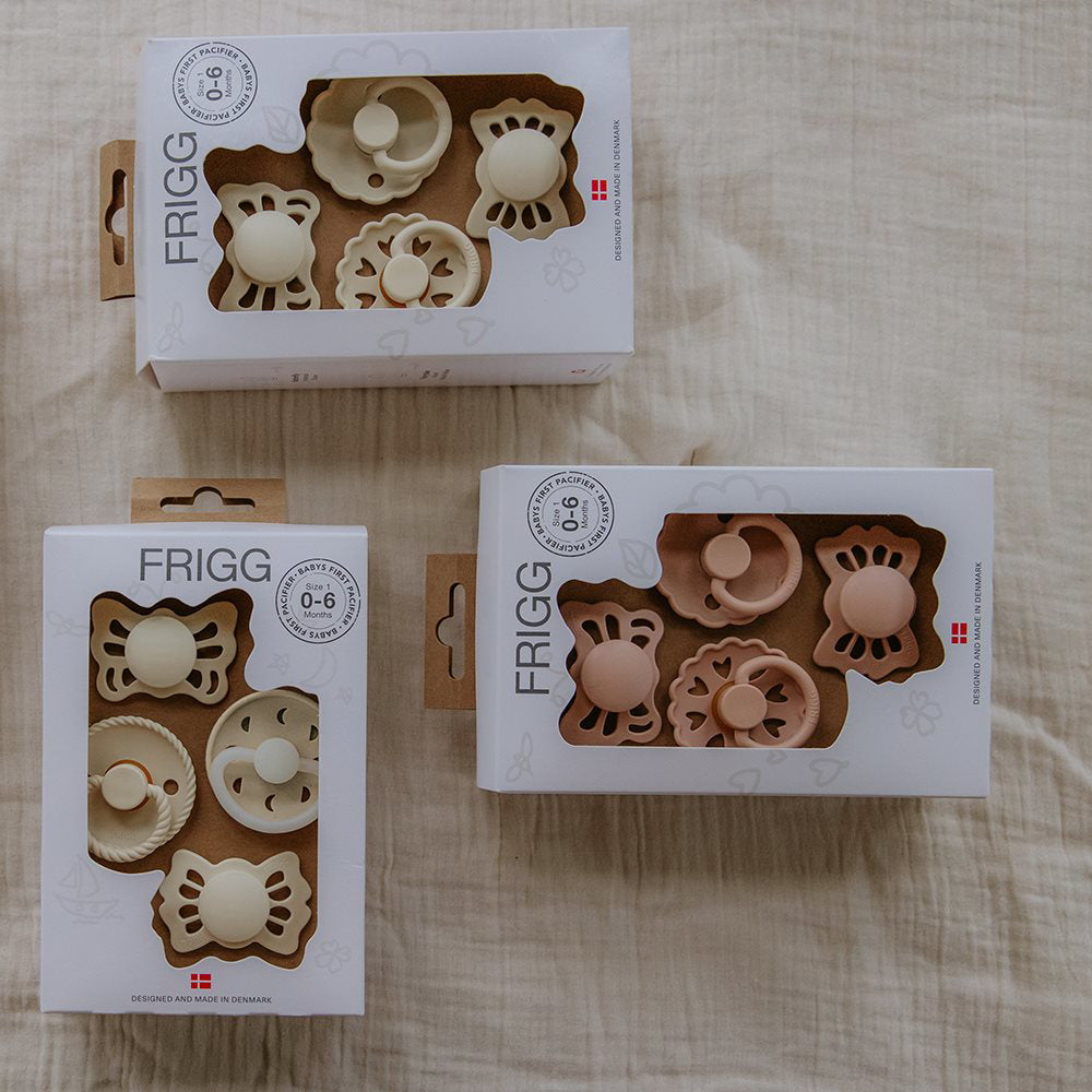 Floral Heart - Blush FRIGG Baby's First Pacifier Pack by FRIGG sold by Just Børn