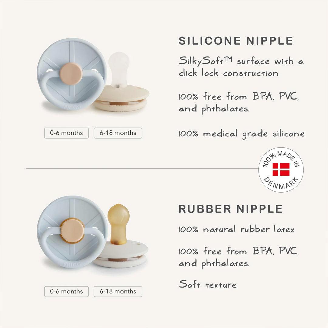 FRIGG Little Viking Silicone Pacifiers - Personalisable Baby Products Sold and Personalised by JustBørn