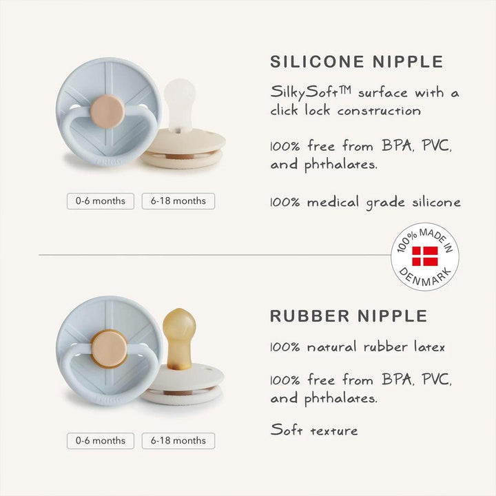 FRIGG Little Viking Silicone Pacifiers - Personalisable Baby Products Sold and Personalised by JustBørn