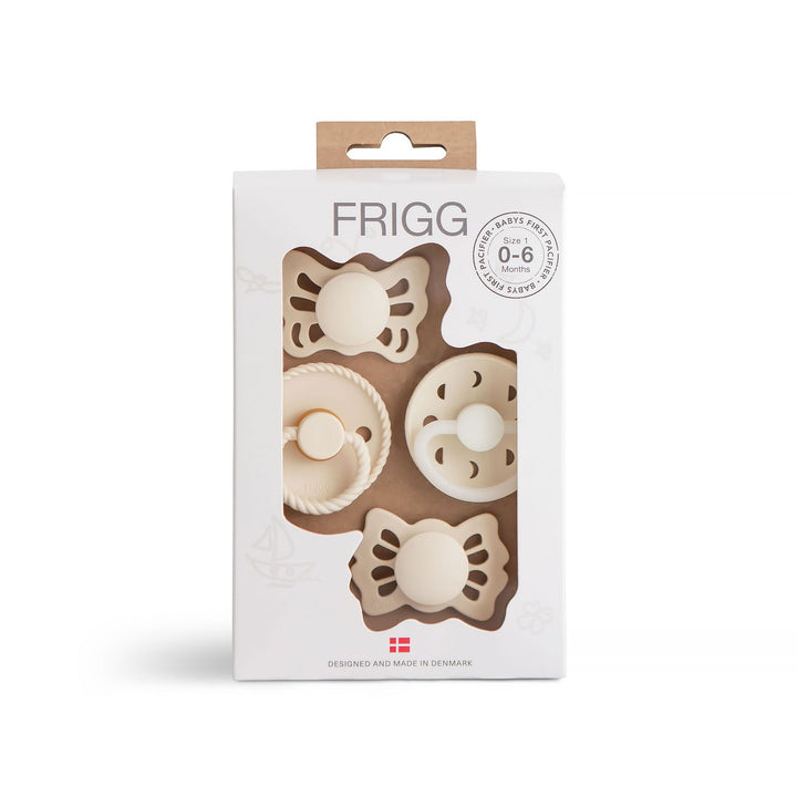 FRIGG Baby's First Pacifier Pack Moonlight Sailing - Cream No - Personalisable Baby Products Sold and Personalised by JustBørn