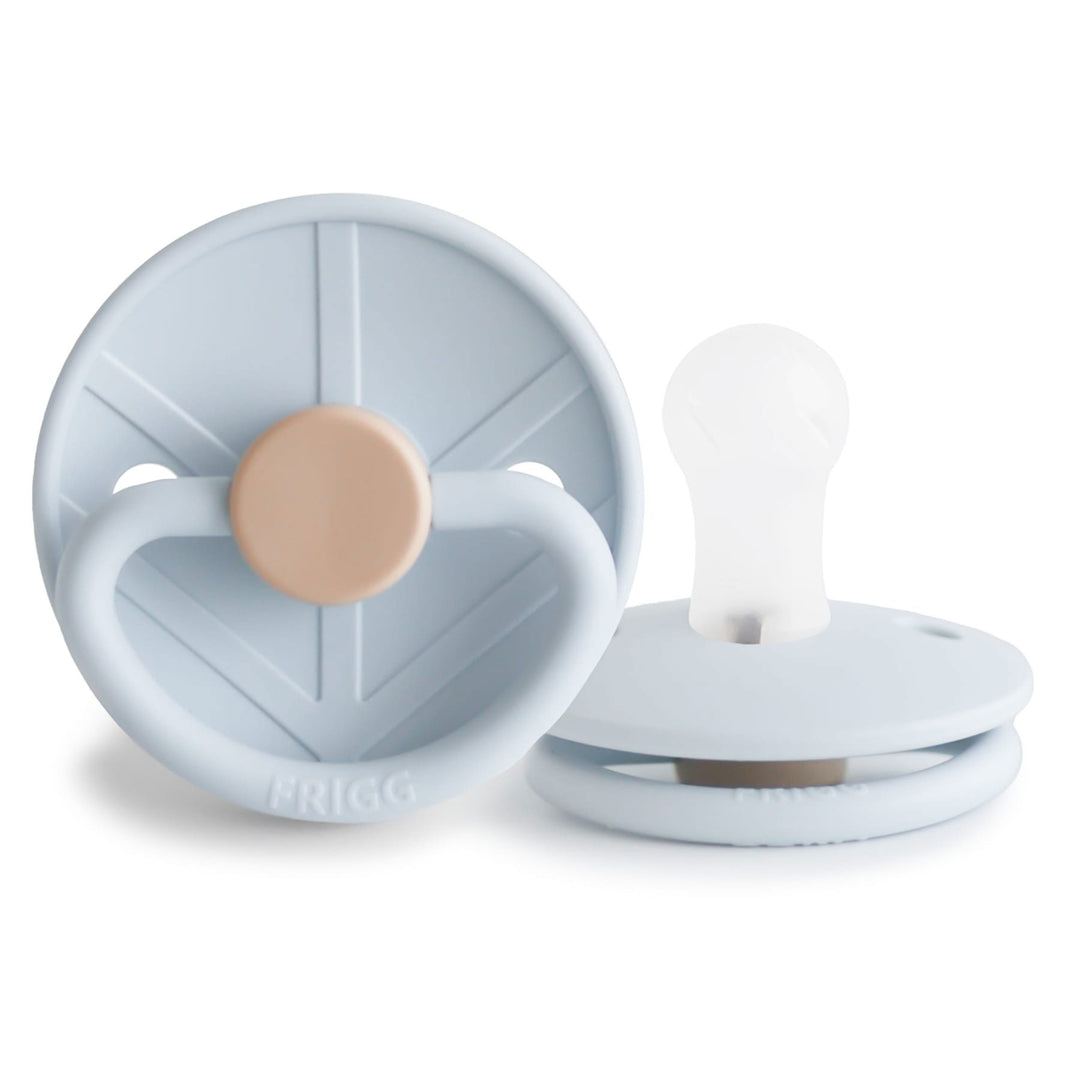 FRIGG Little Viking Silicone Pacifiers Powder Blue No - Personalisable Baby Products Sold and Personalised by JustBørn