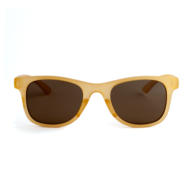 JBØRN Kids Polarised Sunglasses (2-4 Years) Honey Gold - Personalisable Baby Products Sold and Personalised by JustBørn