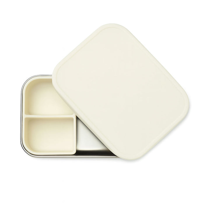 JBØRN Personalised Lunch Box Ivory - Personalisable Baby Products Sold and Personalised by JustBørn