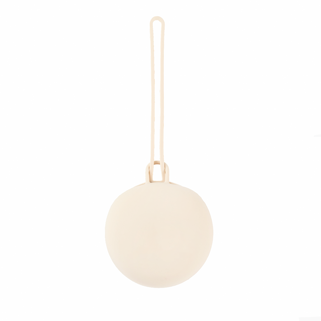 JBØRN Pacifier Holder Pod Ivory - Personalisable Baby Products Sold and Personalised by JustBørn