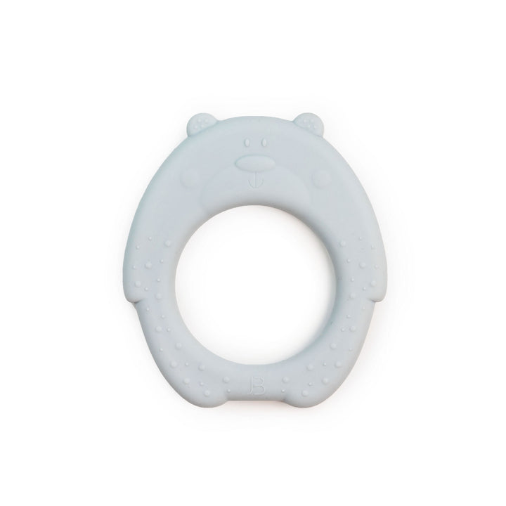 JBØRN Bear Teether Powder Blue No - Personalisable Baby Products Sold and Personalised by JustBørn