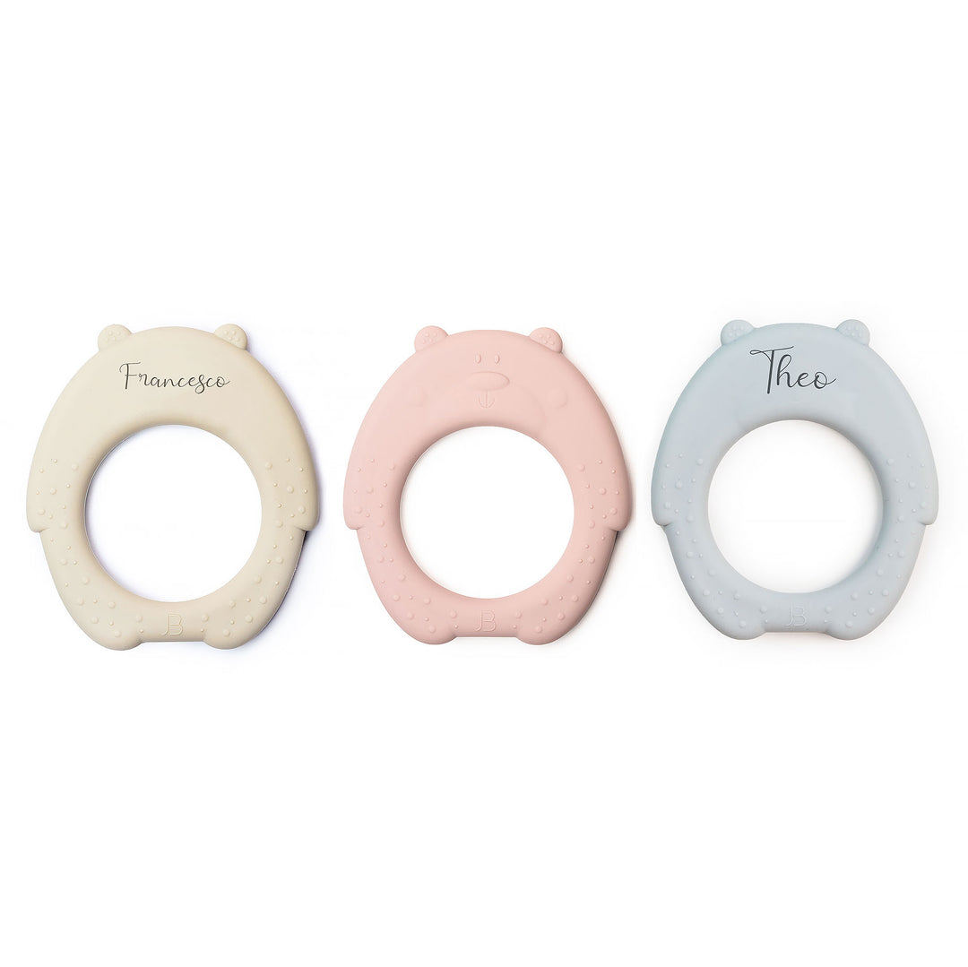 JBØRN Bear Teether - Personalisable Baby Products Sold and Personalised by JustBørn