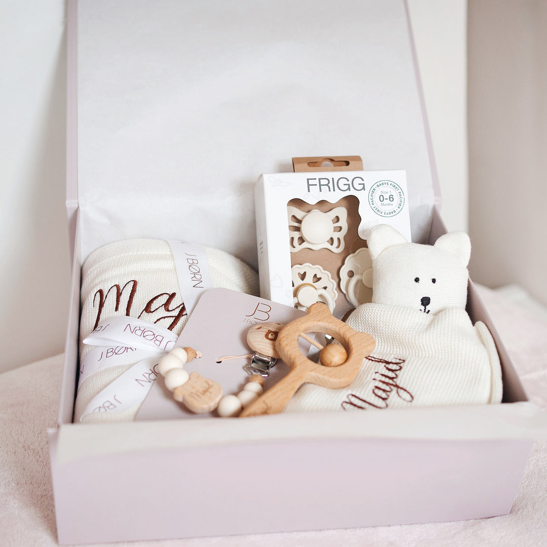 Ivory JBØRN Luxury Newborn Gift Box Bundle by Just Børn sold by Just Børn