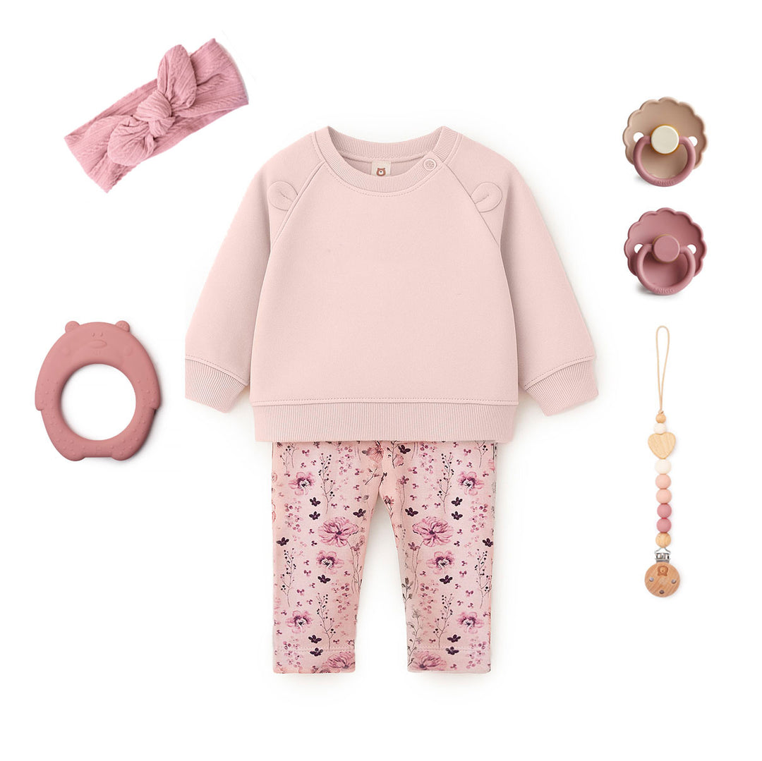 JBØRN Flower Bloom Set | 0-3 Months Baby Girl Gift No - Personalisable Baby Products Sold and Personalised by JustBørn