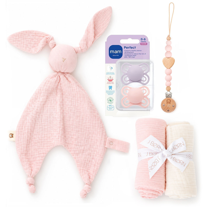 JBØRN x MAM Perfect Pacifier Gift Set | Baby Girl - Personalisable Baby Products Sold and Personalised by JustBørn
