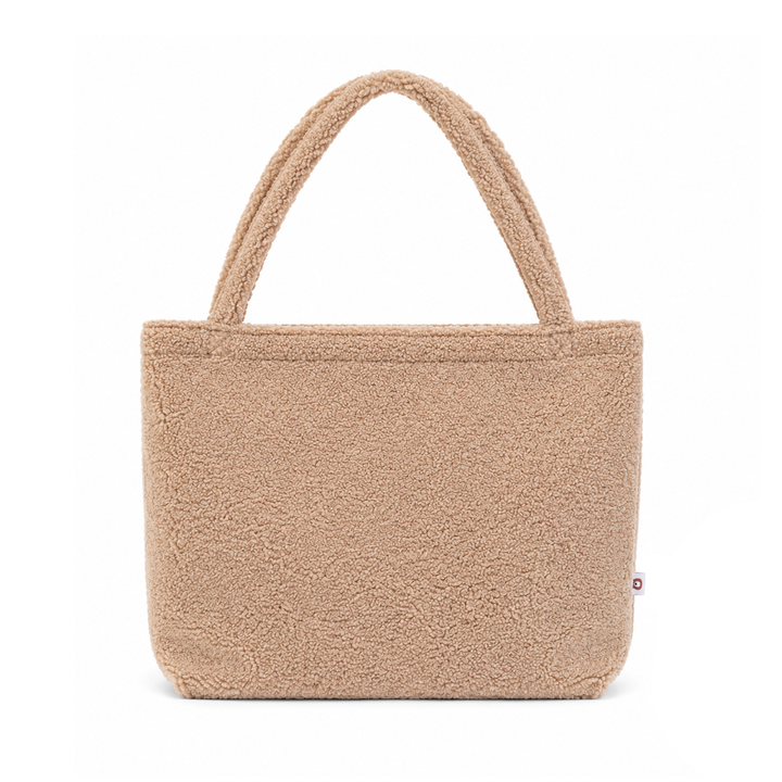 JBØRN Personalised Teddy Mum Bag | Pram Shopping Bag Mama Teddy Bag | Tan - Personalisable Baby Products Sold and Personalised by JustBørn