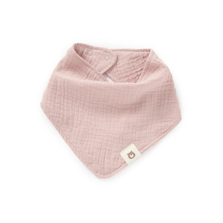 Blush JBØRN Organic Cotton Muslin Baby Dribble Bib | Personalisable by Just Børn sold by Just Børn