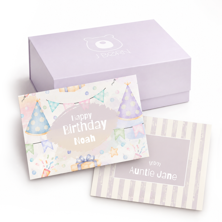 JBØRN Personalised Gift Card | Baby & Birthday Gift Tags - Personalisable Baby Products Sold and Personalised by JustBørn