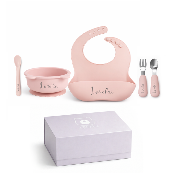 JBØRN Baby Weaning Starter Gift Box - Personalisable Baby Products Sold and Personalised by JustBørn