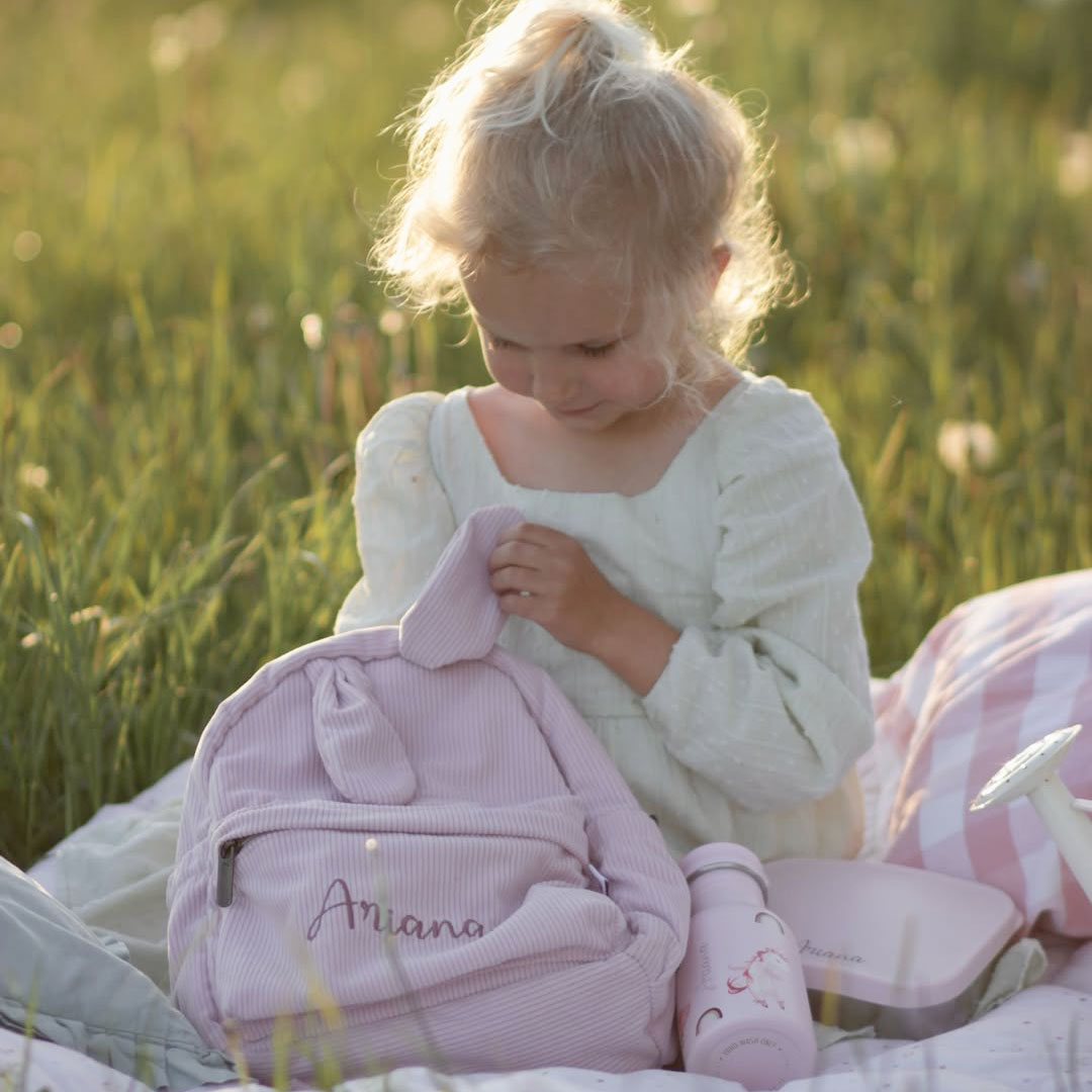 JBØRN Personalised Bunny Backpack - Personalisable Baby Products Sold and Personalised by JustBørn