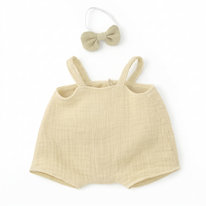 JBØRN Personalised Soft Toy Outfit Pistachio Soft Toy Dungaree Outfit - Personalisable Baby Products Sold and Personalised by JustBørn
