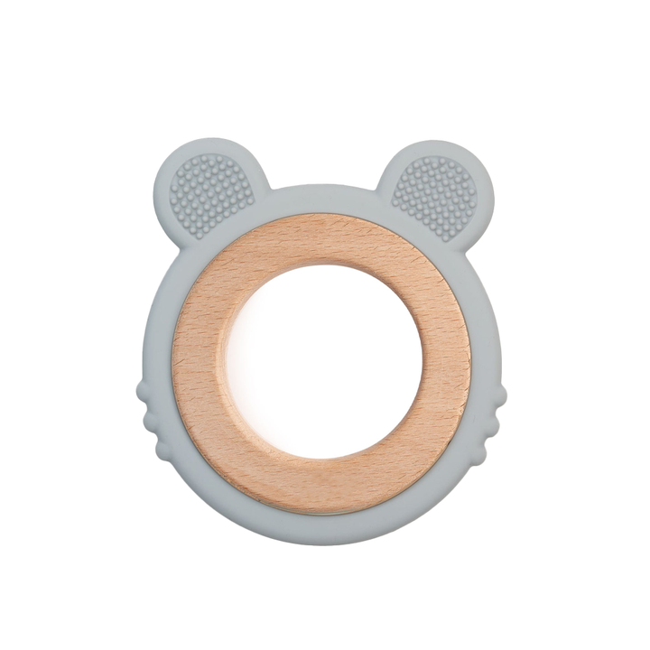JBØRN Lion Teether Powder Blue - Personalisable Baby Products Sold and Personalised by JustBørn