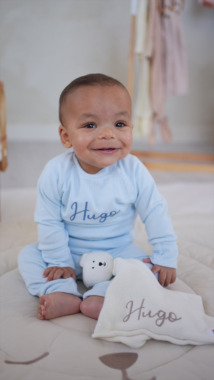 JBØRN Ribbed Bamboo Pyjama Set