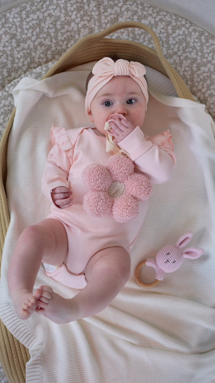 JBØRN Ribbed Bamboo Long Sleeve Bodysuit