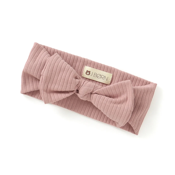 JBØRN Ribbed Baby Headband Ribbed Powder Blush Headband - Personalisable Baby Products Sold and Personalised by JustBørn