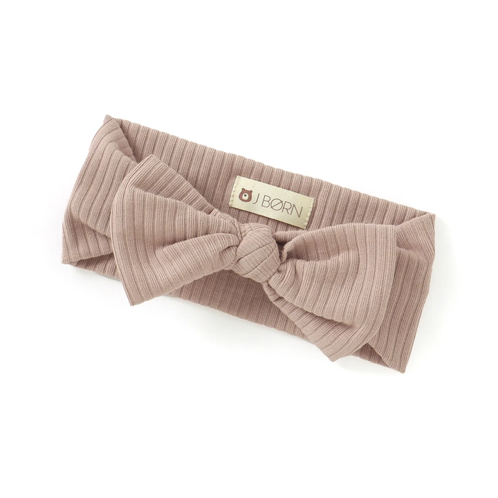 JBØRN Ribbed Baby Headband Ribbed Smoky Blush Headband - Personalisable Baby Products Sold and Personalised by JustBørn