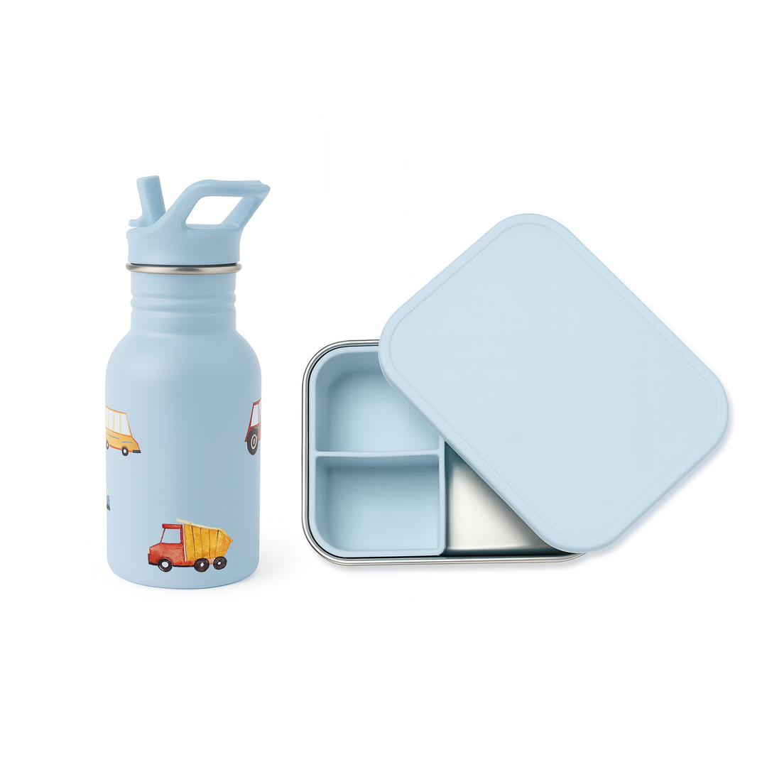 JBØRN Personalised Water Bottle & Lunch Box Set