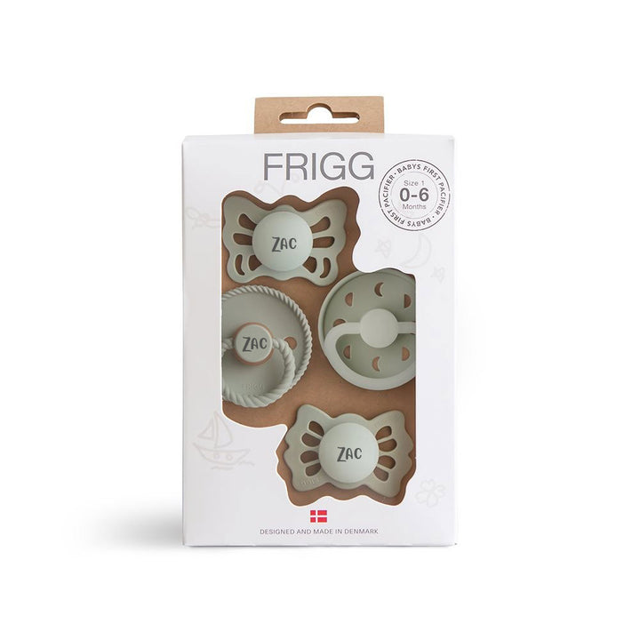FRIGG Baby's First Pacifier Pack Moonlight Sailing - Sage Yes - Personalisable Baby Products Sold and Personalised by JustBørn