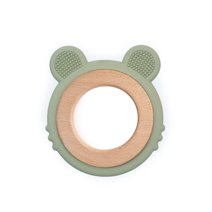 JBØRN Lion Teether Sage - Personalisable Baby Products Sold and Personalised by JustBørn
