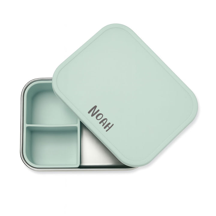 JBØRN Personalised Lunch Box Seafoam - Personalisable Baby Products Sold and Personalised by JustBørn