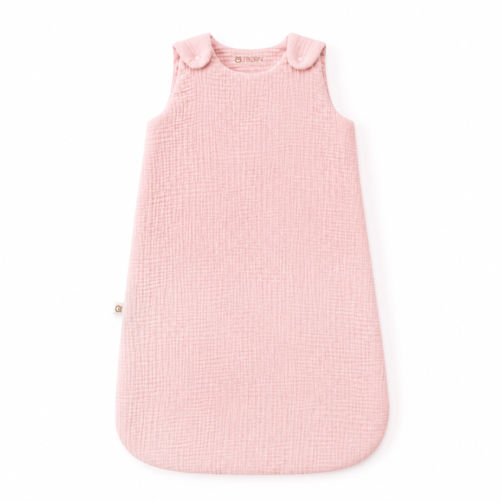 JBØRN Organic Cotton Muslin Sleep Bag | 0-6 Months Sleep Bag | Blossom - Personalisable Baby Products Sold and Personalised by JustBørn