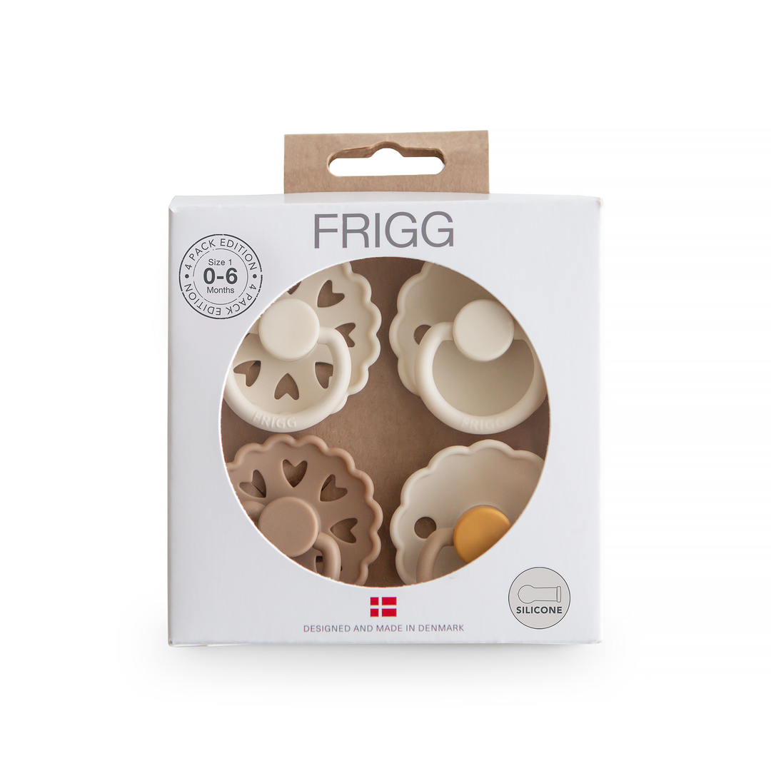 FRIGG Natural Rubber Latex Pacifier Pack of 4 Snowflake Dream No - Personalisable Baby Products Sold and Personalised by JustBørn