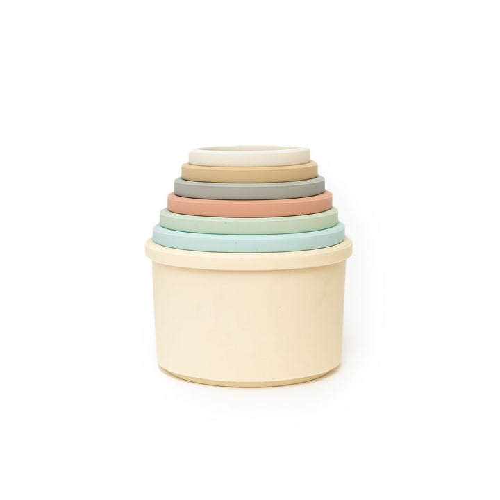 JBØRN Silicone Stacking Tower Cups - Personalisable Baby Products Sold and Personalised by JustBørn