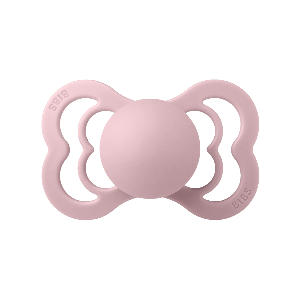 BIBS Supreme Symmetrical Silicone Pacifiers Supreme Pink Plum - Personalisable Baby Products Sold and Personalised by JustBørn
