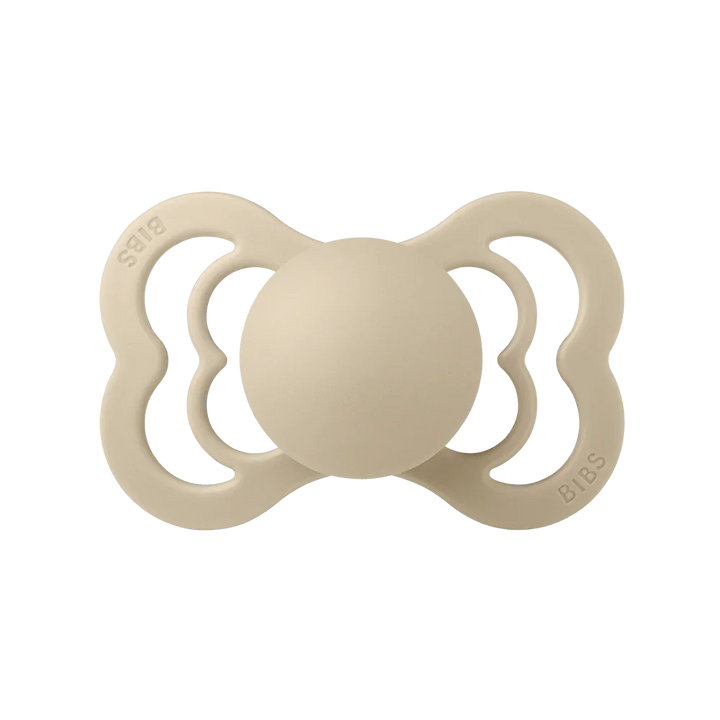 BIBS Supreme Symmetrical Silicone Pacifiers Supreme Vanilla - Personalisable Baby Products Sold and Personalised by JustBørn
