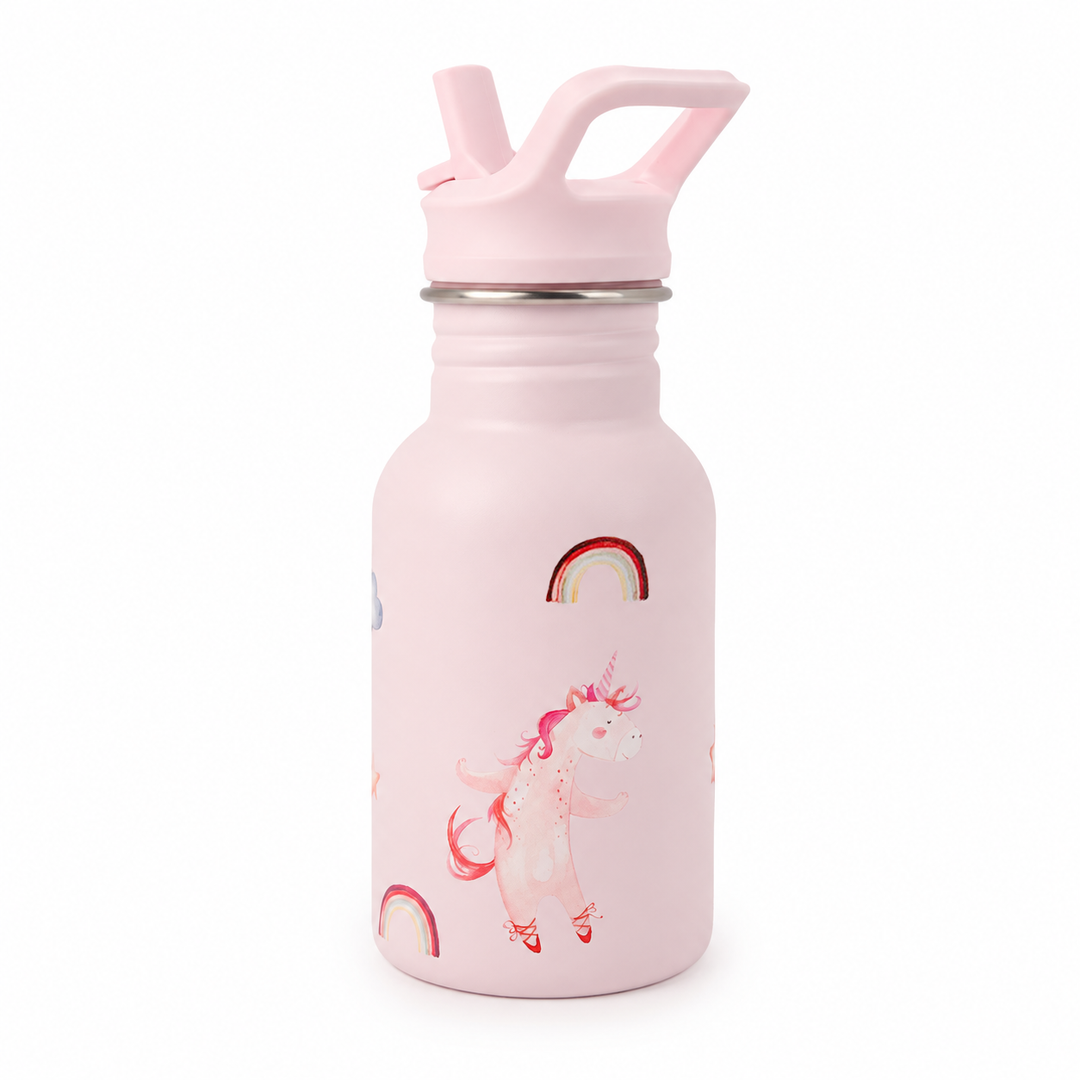 JBØRN Personalised Stainless Steel Kids Water Bottle - Personalisable Baby Products Sold and Personalised by JustBørn
