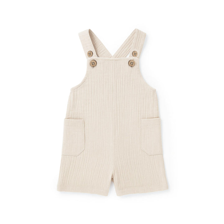 JBØRN Organic Cotton Muslin Dungarees | 3-6 Months - Personalisable Baby Products Sold and Personalised by JustBørn