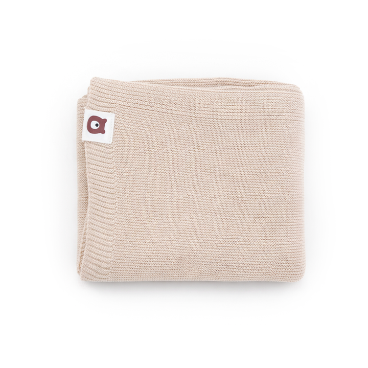 JBØRN Knitted Blanket Vanilla Knitted Blanket - Personalisable Baby Products Sold and Personalised by JustBørn
