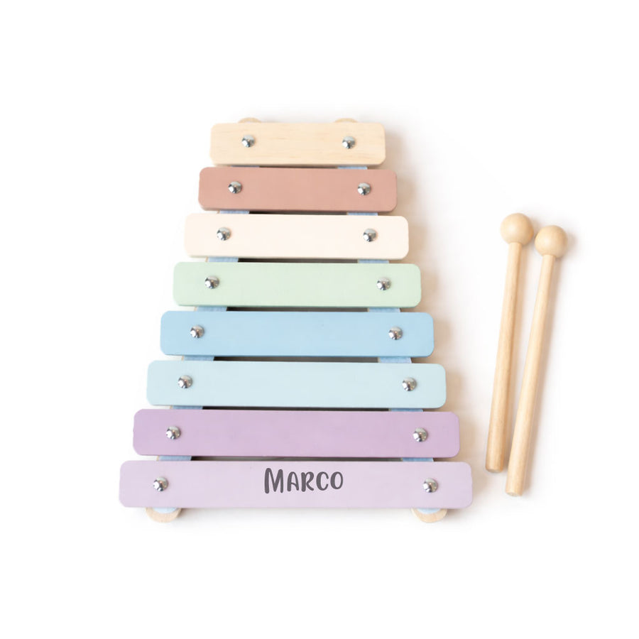 JBØRN Personalised Xylophone Toy - Personalisable Baby Products Sold and Personalised by JustBørn