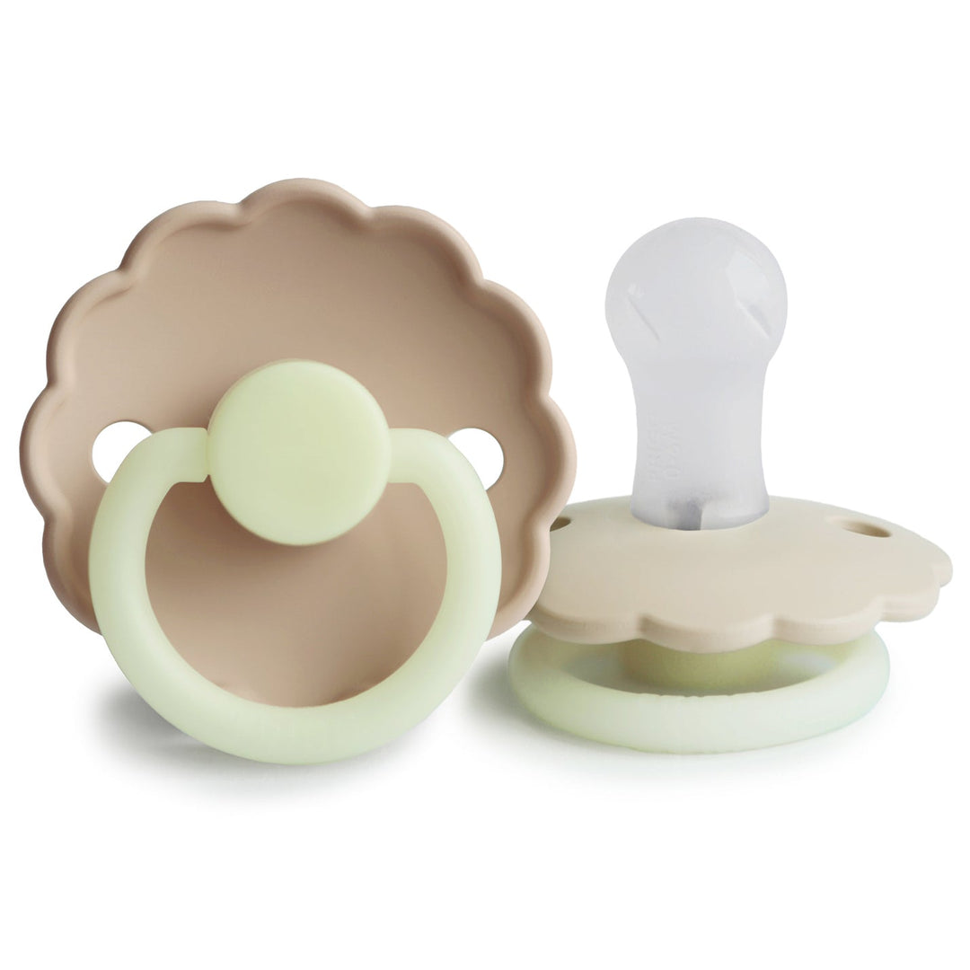 Acorn FRIGG Daisy Silicone Pacifiers | Personalised by FRIGG sold by Just Børn