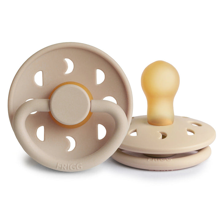 FRIGG Moon Natural Rubber Latex Pacifiers | Personalised Croissant - Personalisable Baby Products Sold and Personalised by JustBørn