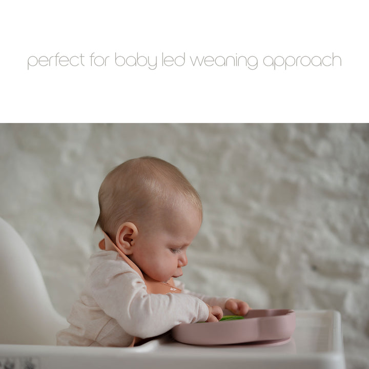 Cloud JBØRN Silicone Plate and Cutlery | Weaning Set | Personalisable by Just Børn sold by Just Børn