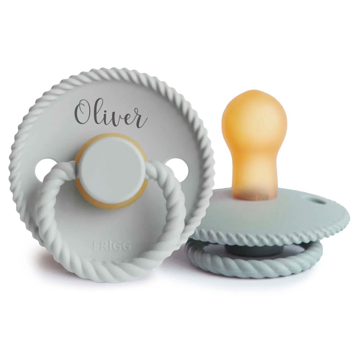 FRIGG Rope Natural Rubber Latex Pacifiers | Personalised - Personalisable Baby Products Sold and Personalised by JustBørn