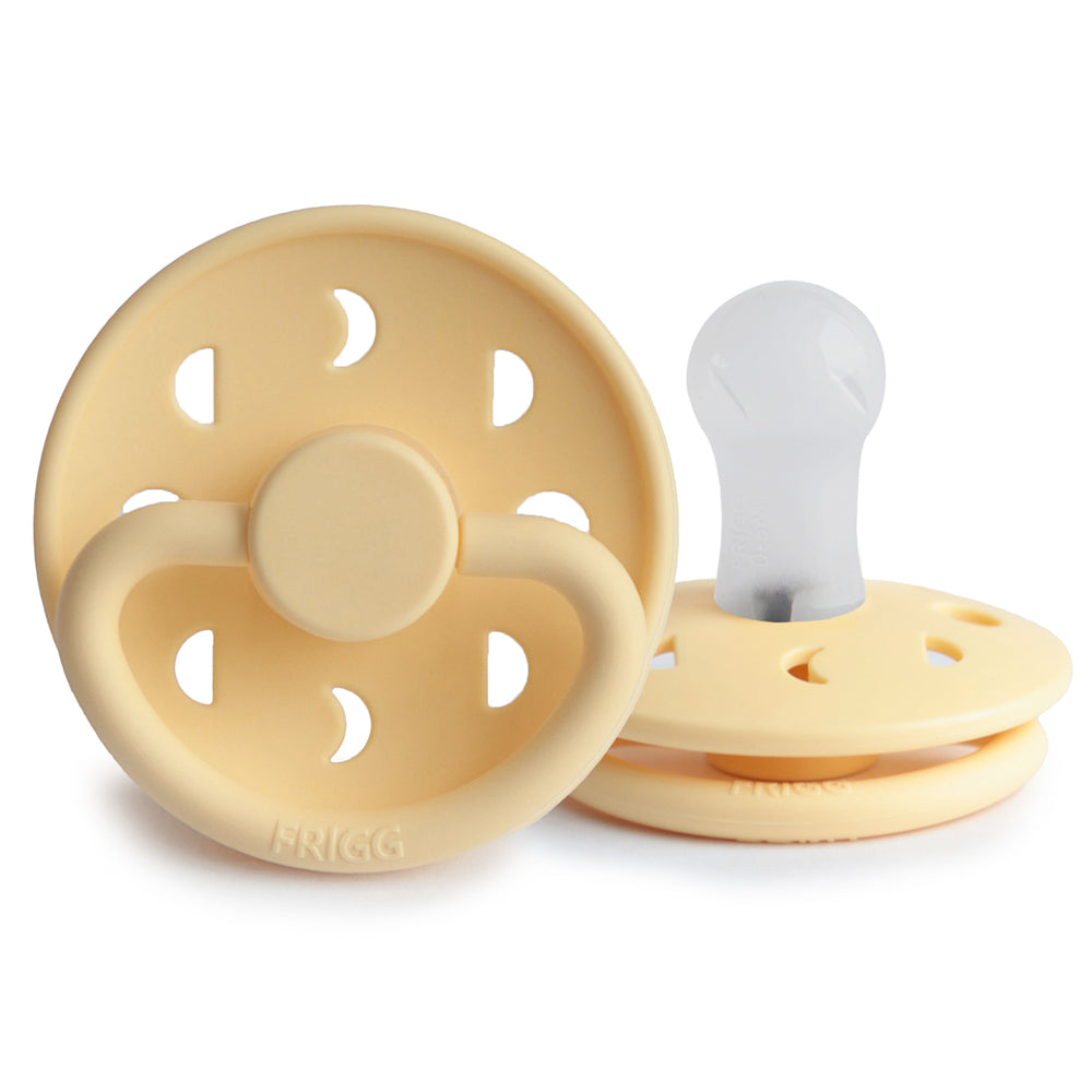 Pale Daffodil FRIGG Moon Silicone Pacifier by FRIGG sold by Just Børn