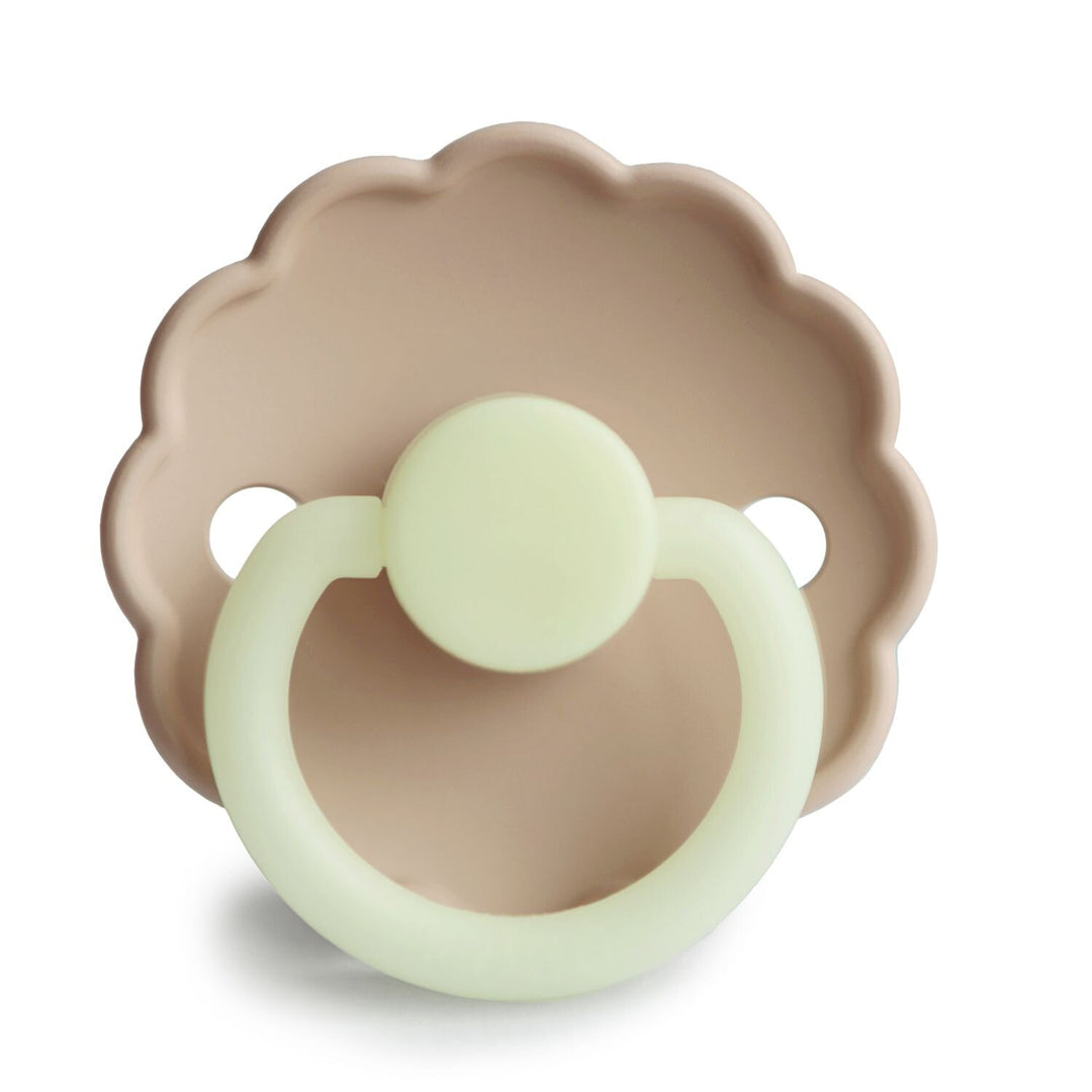 Croissant Night Glow FRIGG Daisy Silicone Pacifier by FRIGG sold by Just Børn