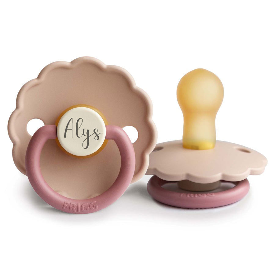 Peony FRIGG Daisy Rubber Pacifiers | Personalised by FRIGG sold by Just Børn