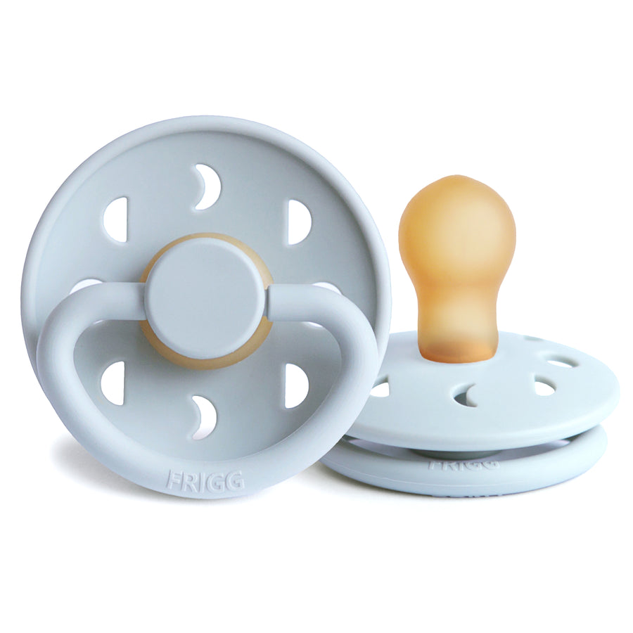 Powder Blue FRIGG Moon Rubber Pacifier by FRIGG sold by Just Børn