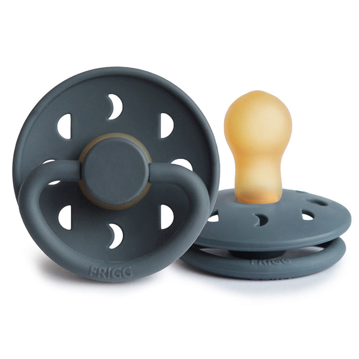 Slate FRIGG Moon Natural Rubber Latex Pacifier by FRIGG sold by Just Børn
