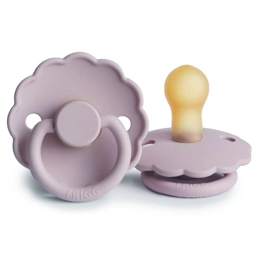 Soft Lilac FRIGG Daisy Natural Rubber Latex Pacifier | Personalised by FRIGG sold by Just Børn