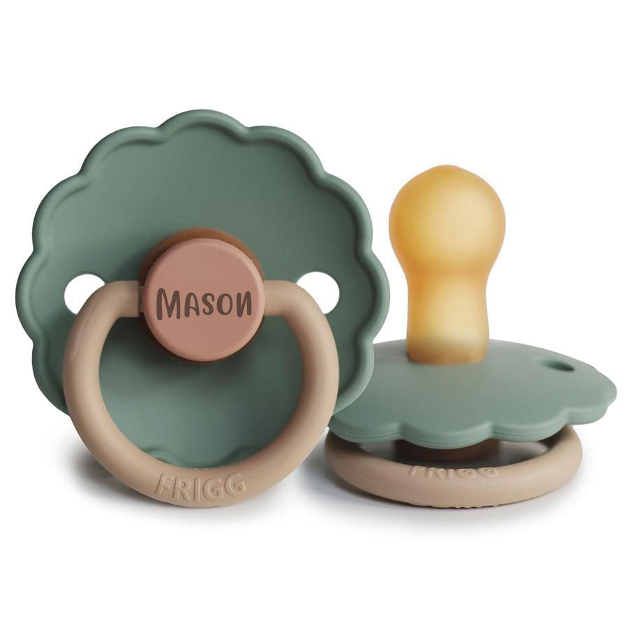 Willow FRIGG Daisy Rubber Pacifiers | Personalised by FRIGG sold by Just Børn